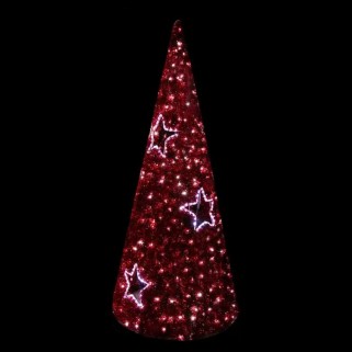 Искусственная елка Конус светодиодный со звёздами 